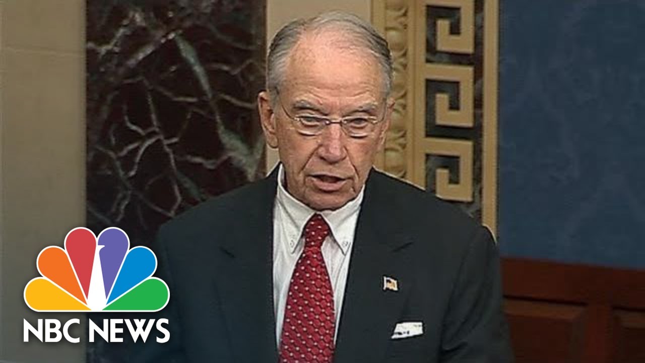 Chuck Grassley Rebukes New York Times For Brett Kavanaugh Misconduct Report | NBC News