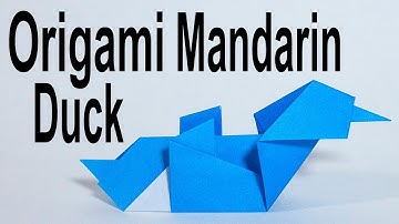 Origami Mandarin Duck Tutorial (Traditional)
