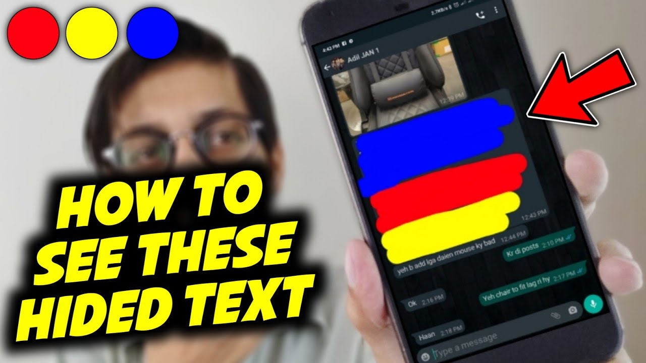 How To See Hidden Text In Screenshot On Mobile | Unhide Painted Screenshots Red, Yellow, Blue Colors