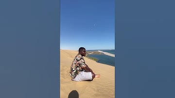 Mystery Behind the Meeting of the DESERT and SEA in NAMIBIA #Namibia  #sand #island #beach #asmr