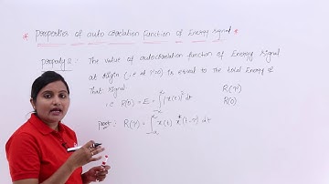 Auto Correlation Function of Energy Signal Property 2