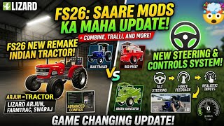 fs26 indian tractors mods apk // fs26 remake apk and steering wheel and new system and controls  screenshot 4