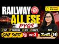 🚆 Railway Engineering | All ESE PYQs | One Shot Revision | Part 3 | Complete Preparation