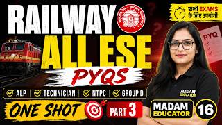 🚆 Railway Engineering | All ESE PYQs | One Shot Revision | Part 3 | Complete Preparation