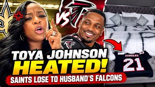 Toya Johnson Was HEATED After Her Husband’s Falcons Beat Her Saints! 😳🏈