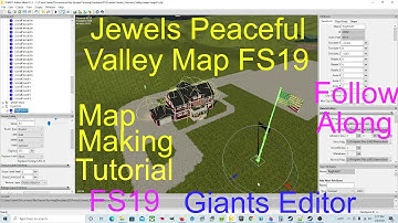Giants Editor Map Making | Follow Along FS19 Map | Jewels Peaceful Valley | Fence & Flag And More