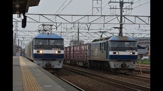 EF210 6号機(1054レ)＆EF210 109号機(1062レ) 清洲駅通過