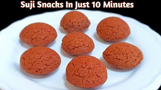 Easy Rava / Sooji Evening Snacks Recipe Appam Pan Recipes Mini Chocolate Suji Cake