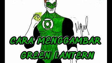 HOW TO DRAW GREEN LANTERN STEP BY STEP EASY
