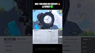 BGMI 4.3 🔥 NEW BEST SENSITIVITY CODE 😱 ZERO RECOIL SETTINGS #bgmi #pubgmobile #sensitivity