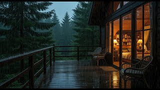 🌧️ Cozy A-Frame Cabin in Heavy Rain | Relaxing Forest Rain Ambience for Sleep & Study #7