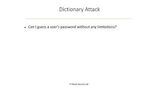 10 Dictionary Attack - Overview