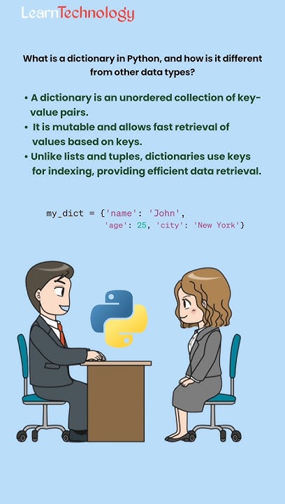 Dictionaries in Python | Python interview question | #python #interview ...