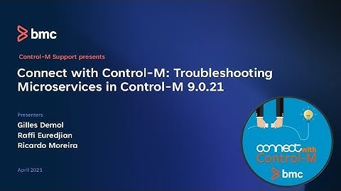 CWCM: Troubleshooting Microservices in Control-M 9.0.21
