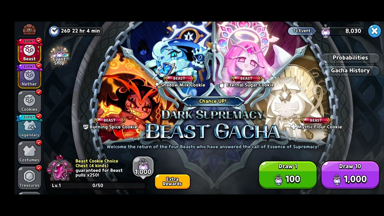 Cookie Run Kingdom OST - 'Beast Gacha: Dark Supremacy / Abyss of the Four' Music Soundtrack