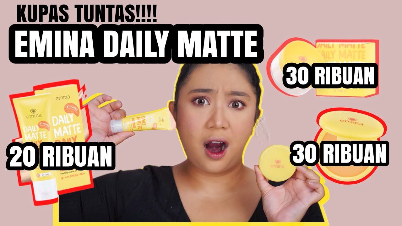 REVIEW + WEARTEST EMINA DAILY MATTE DI KULIT SAWO MATANG | BENERAN BISA TAHAN 8 JAM??
