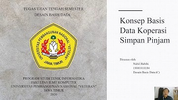RANCANGAN SISTEM BASIS DATA KOPERASI SIMPAN PINJAM || DESAIN BASIS DATA