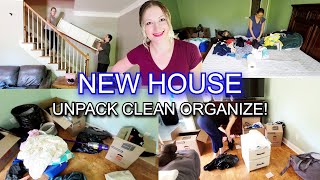 UNPACK AFTER MOVING // NEW HOUSE CLEANING // CLEAN AND ORGANIZE!