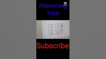 Find missing number. Reasoning tricks.  #reasoningtrick #mathspuzzle #ytshortvideo