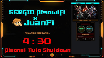 [Pisonet Auto SHUTDOWN] SERGIO Pisowifi X JuanFi