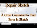 Repair Sketch Solidworks in Urdu / Hindi | Tutorial 40