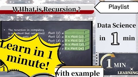 recursion | what is recursion | recursion in programming | iteration vs recursion |recursion example