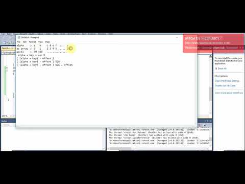 Caesar Cipher Technique using C#