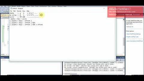 Caesar Cipher Technique using C#