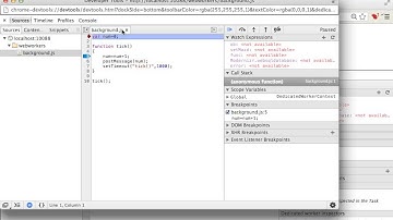 Debugging HTML5 Web Workers