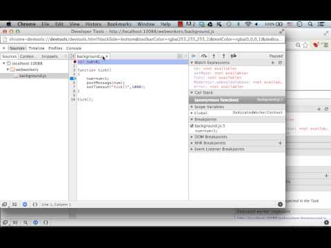 Debugging HTML5 Web Workers