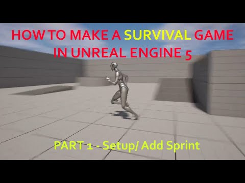 Survival Game Series Part 1: Intro / How To Add A Sprint