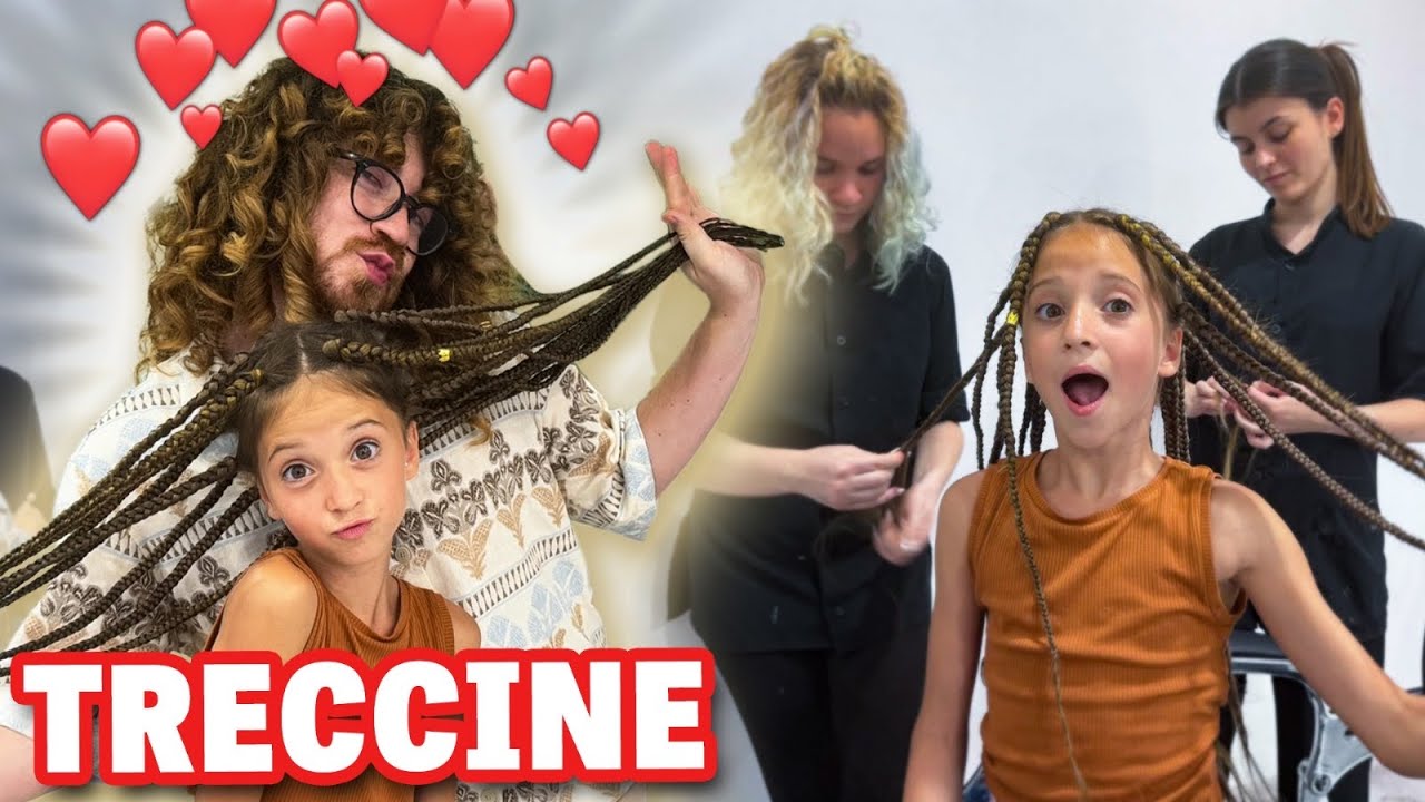 FIGLIACHIARA VA DAL PARRUCCHIERE A FARSI LE TRECCINE!