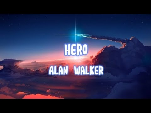 Alan walker - Hero. Official lyric video.By Minaal Creative ideas ✨.