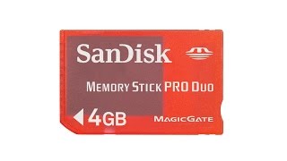 SANDISK® 4GB MEMORY STICK PRO DUO™ RED Version - UNBOXING
