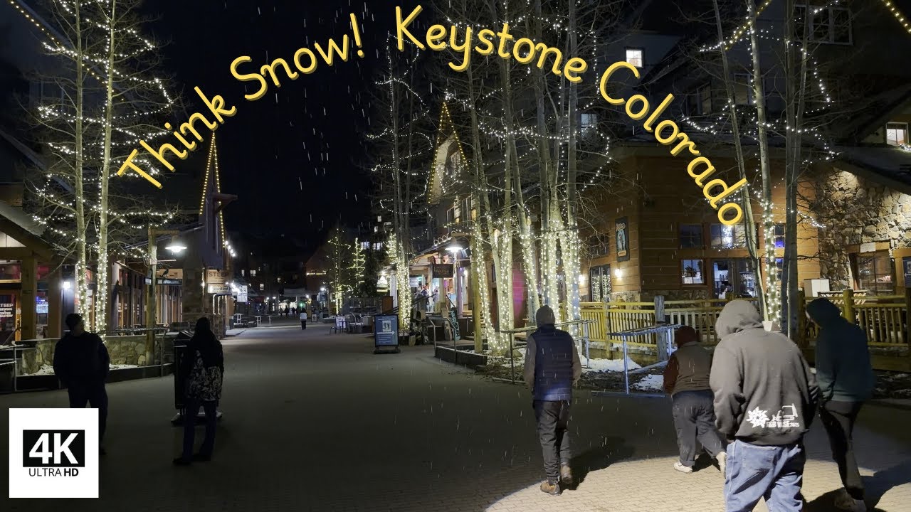 4K Think Snow! | Wander around Keystone Resort's River Run Colorado ❄️⛷️