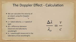 Lesson 5 - Lecture 4 - The Doppler Effect - OpenStax Astronomy 2023