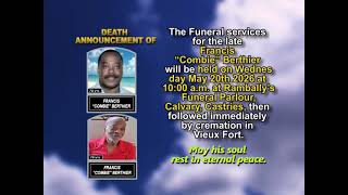 Francis “Combie” Berthier ~ Short Obituary