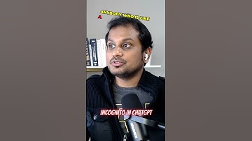 Incognito in chatgpt!