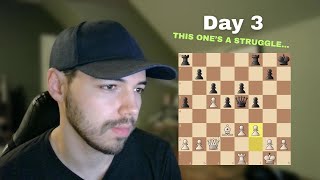 DAY 3 - Playing Chess Every Day Until I Reach 1500 Elo
