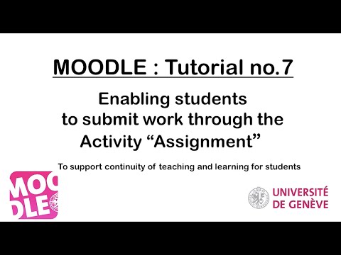 Tuto - Enabling students to submit work through the activity 