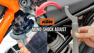 How to Adjust KTM Duke Rear Monoshock Suspension screenshot 2