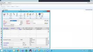 Purchase order Processing  in Dynamics GP Extension