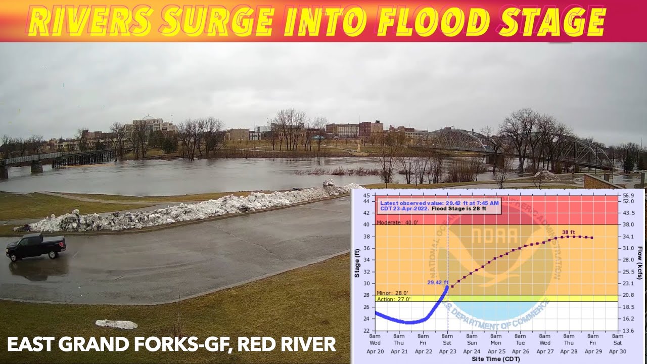 Northern Valley Rivers Surge Into Flood Stage