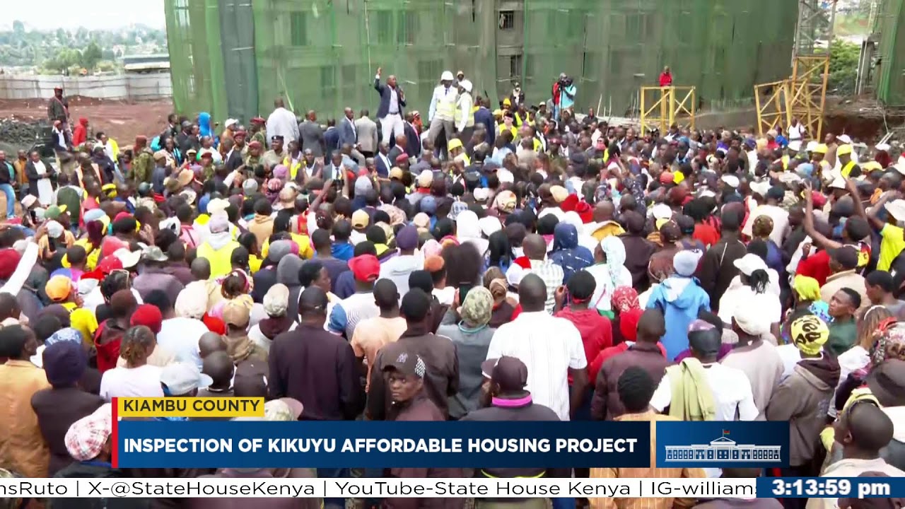 Inspection of Kikuyu Affordable Housing Project, Kiambu County