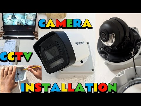 CCTV Camera SYSTEM Installation Out Door How To Install A Hikvision dahua IP camera #hikvision#dahua