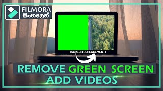 Screen Replacement Effect in Filmora X | 2021 | සිංහලෙන්