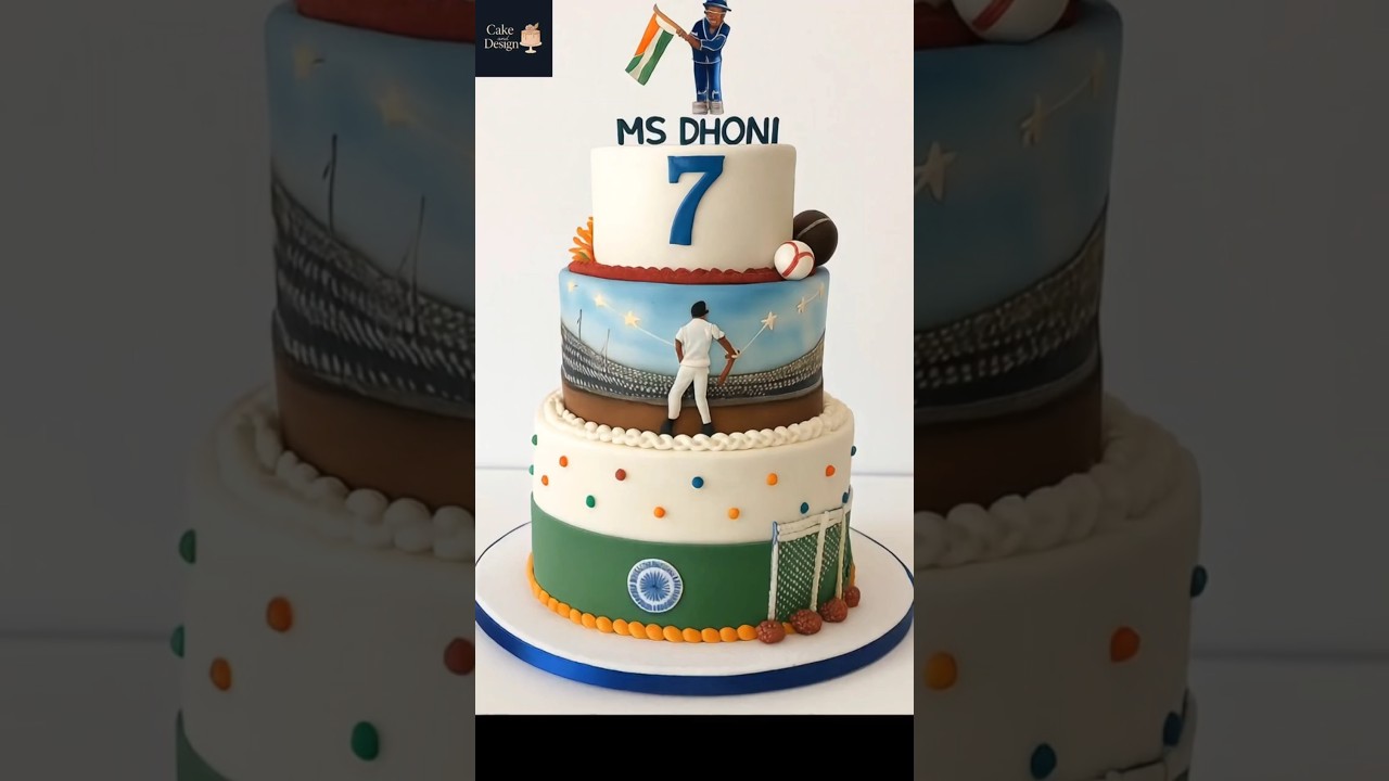 Celebrating Dhoni's 44th Birthday with a Stunning Cake Design! 