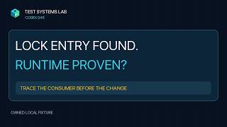 Details A Lockfile Entry Does Not Prove Runtime Use Update