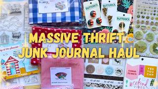 ANOTHER MASSIVE THRIFT HAUL! 🙈 | JUNK JOURNAL & SCRAPBOOKING SUPPLIES ✨✂️