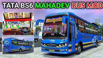 How to add TATA BS-6 MAHADEV Bus Mod in Bus Simulator Indonesia | Released 🔥 | Bussid 4.3.4
